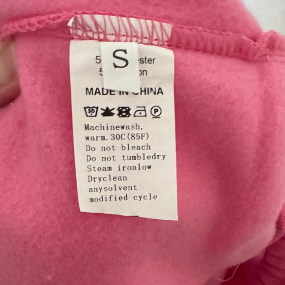 Vibrant Pink Sweatshirt & Shorts Set, NEW, size small - Picture 5 of 5